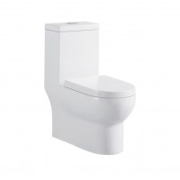 2020  Hot Sale Bathroom Siphonic One Piece Toilet S-trap Dual Flush Toilets