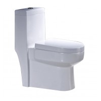 S-trap Wash Down Sanitary Ware Floor Mounted Ceramic One Piece Toilets