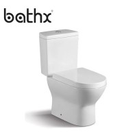 Chaozhou manufacturer bathroom ceramic white washdown two piece wc toilet for Middle East