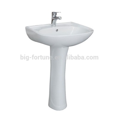 Sri Lanka Hot Design White Ceramic Bathroom Pedestal Basin