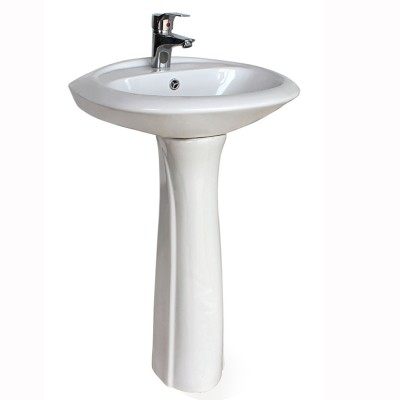 Hotel bathroom sanitaryware ceramic wash hand pedestal basin chaozhou,basin with pedestal