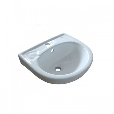 Economic Price Bathroom Porcelain Half Round Wash Hand Basin