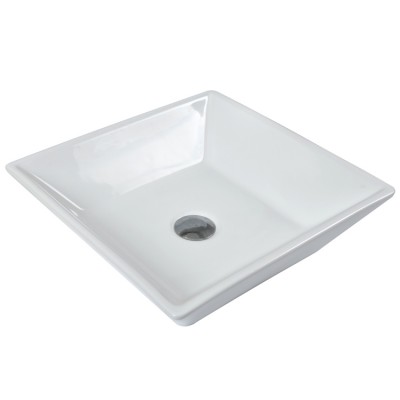 Rectangular Bathroom Countertop Kichen Wash Basin Ceramic Vessel Sink