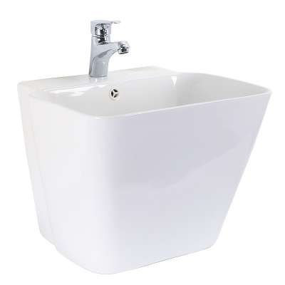 Economical ceramic bathroom unique sinks wall hung wash basin