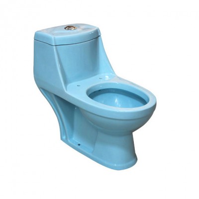 Fashionable Designs Home Bathroom Blue Colored Toilets