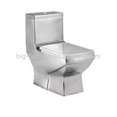 Bathroom elongated design grey color ceramic toilet