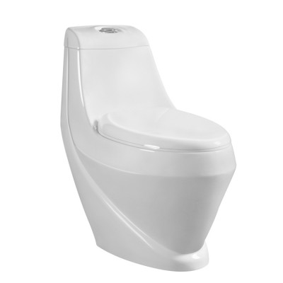 OEM Bathroom Floor Mounted Egg Shaped Ceramic Toilet